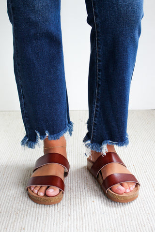 Everly Double Strap Sandal • Brown