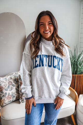 Kentucky Reversible Pullover • Ash Grey/White