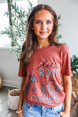 Let’s Root For Each Other Graphic Tee • Heather Brick