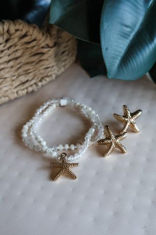 Starfish Coast Bracelet • White