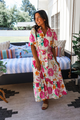 Summer Garden Midi • Cream Floral