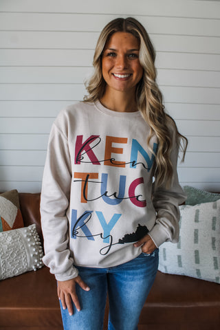 A Kentucky Fall Graphic Sweatshirt • Cosmic Latte
