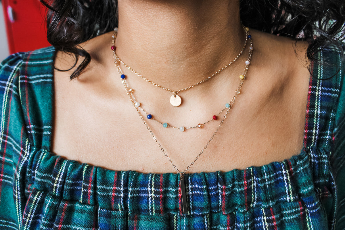 Merriest Moments Necklace • Gold Multi