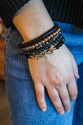 Brightly Shining Bracelet Set • Black
