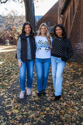 Classic Christmas Puffer Vest • Black