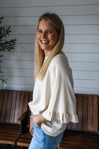 Stylish Ruffle Staple • Cream