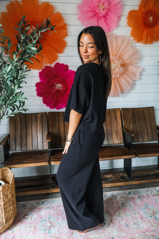 Relaxing Retreat Pant Set • Black