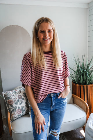 Fall Into Stripes • Plum