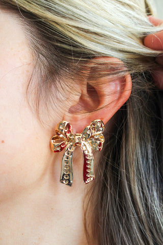 Bowtastic Beauty Earrings • Gold