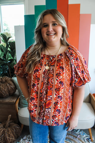 Fall Splendor • Rust Multi - PLUS - FINAL SALE