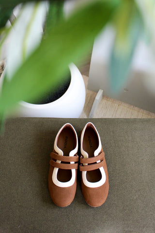 Harlow Sporty Flat • Cognac