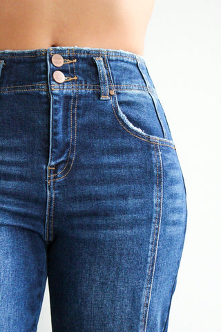 Kaydence Front Seam Wide Leg • Dark Wash