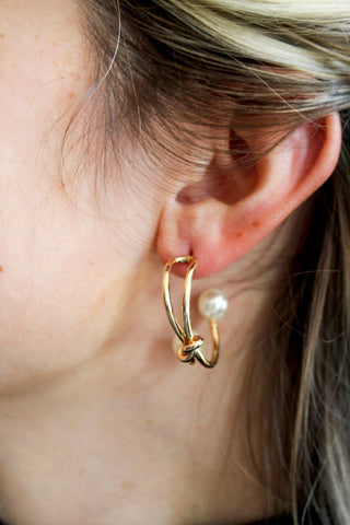 Sweet Sentiments Hoop Earrings • Gold