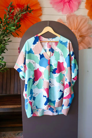 Summer Sale 48 • Multicolor Dolman Top | PLUS – FINAL SALE
