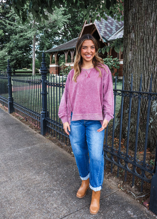 Riley Mineral Pullover • Wine