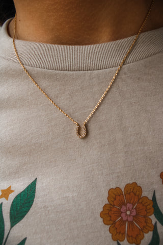 High Standards Horseshoe Necklace • Gold