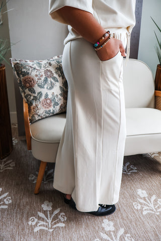 City Chic Pant Set • Cream