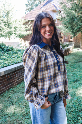 Farmhouse Charm • Blue Plaid