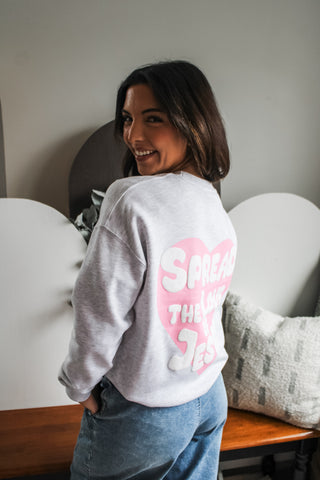 Spread The Love Of Jesus Sweatshirt • Ash Grey