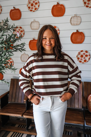 Hot Cider Season • Brown Stripe