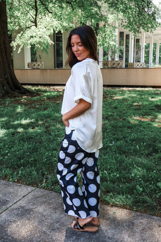Get Noticed • ivory silk top