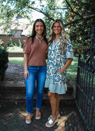 Cable Cutie sweater • spice - FINAL SALE