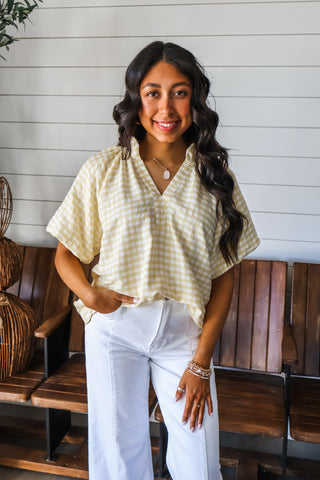Graceful In Gingham • Yellow