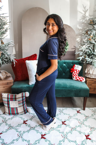 Noel Nights Pajama Set • Navy