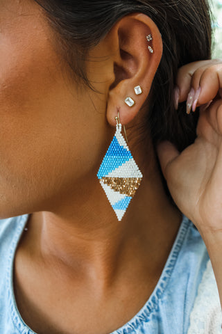 Dance The Night Away Earrings • Blue Mix