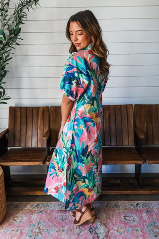 Paradise Found Printed Midi