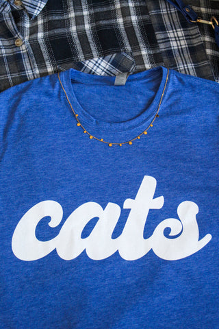 All About Cats Graphic Tee • Heather Blue