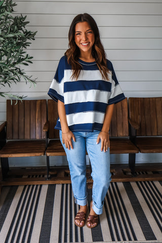 Post It Stripes • Navy