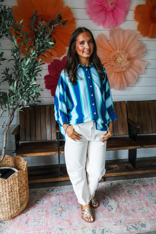 Sightseer Stripes • Blue/Green