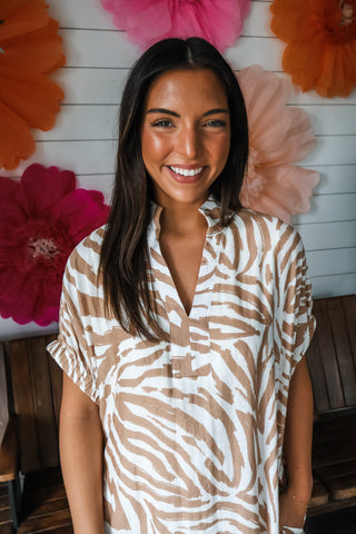 Summer Safari Midi • Cream/Tan
