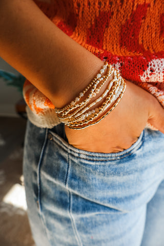 Sparkles & Sunshine Bracelet • Cream