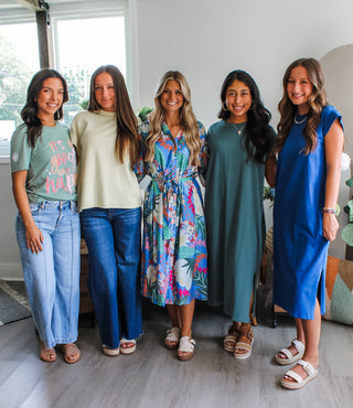 Finding Paradise Pocket Dress • Blue Multi - FINAL SALE