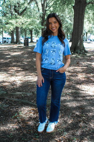 Boots & Bows Kentucky Graphic Tee • Blue