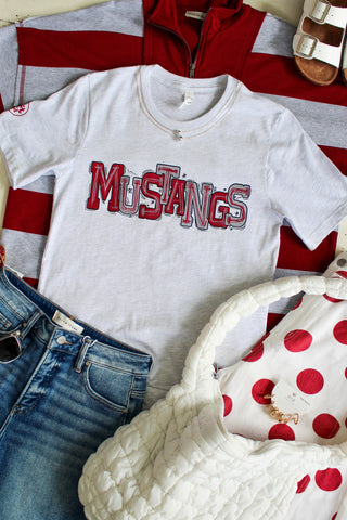 Go Mustangs Graphic Tee • Ash Grey