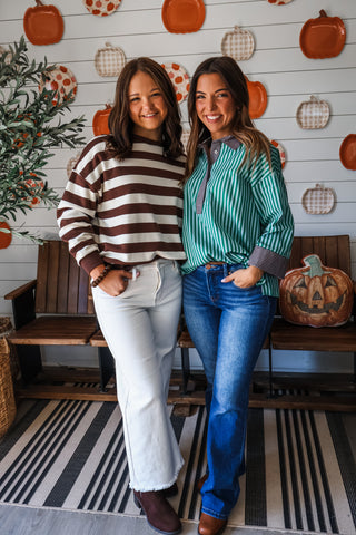 Hot Cider Season • Brown Stripe