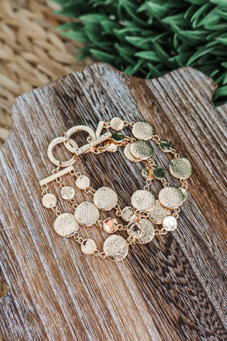 Treasure Trove Toggle Bracelet • Gold