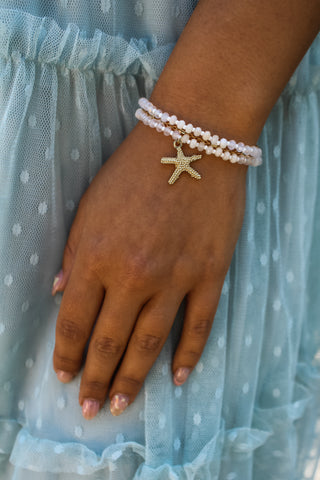 Beach Strolls Beaded Bracelet • Natural
