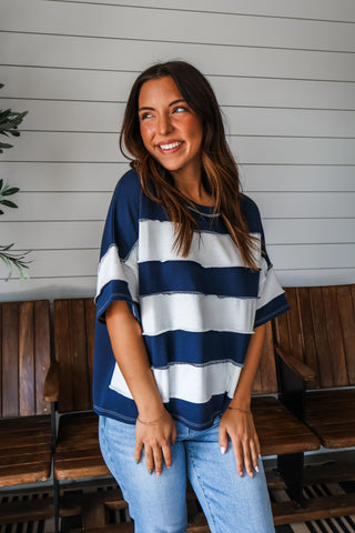 Post It Stripes • Navy