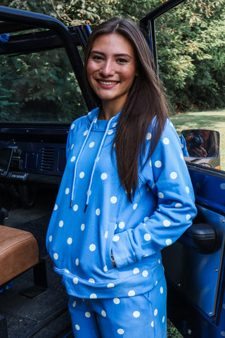 Playful Spot Pullover • Blue