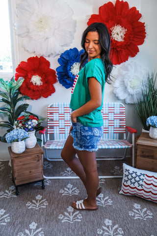 Star-Spangled Banner Top • Green