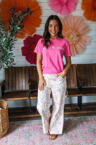 Called To Teach Graphic Tee • Pink
