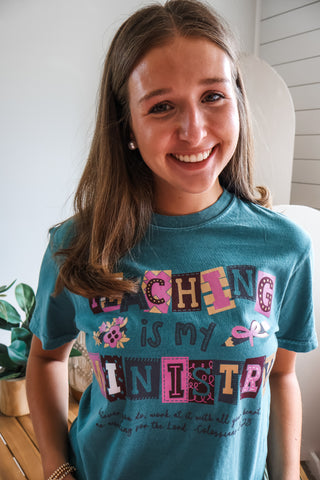 Teaching Is My Ministry Graphic Tee • Spruce