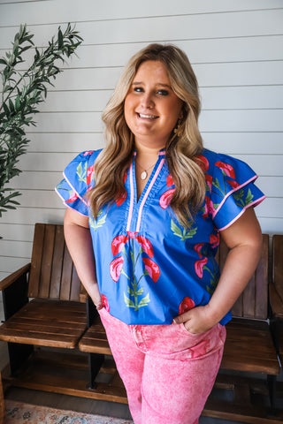 Petal Parade • Blue Floral - PLUS