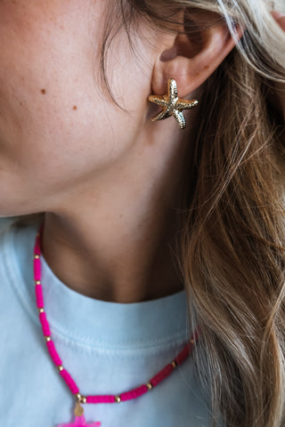 Starfish Coast Earrings • Gold