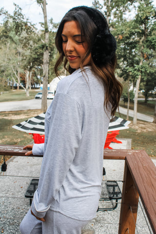 Christmas Eve Comfort Pajama Set • Heather Grey