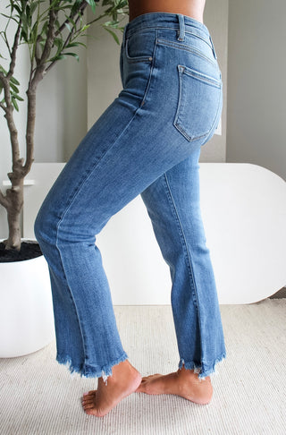 Elani High Rise Straight | Tummy Control • Medium Wash